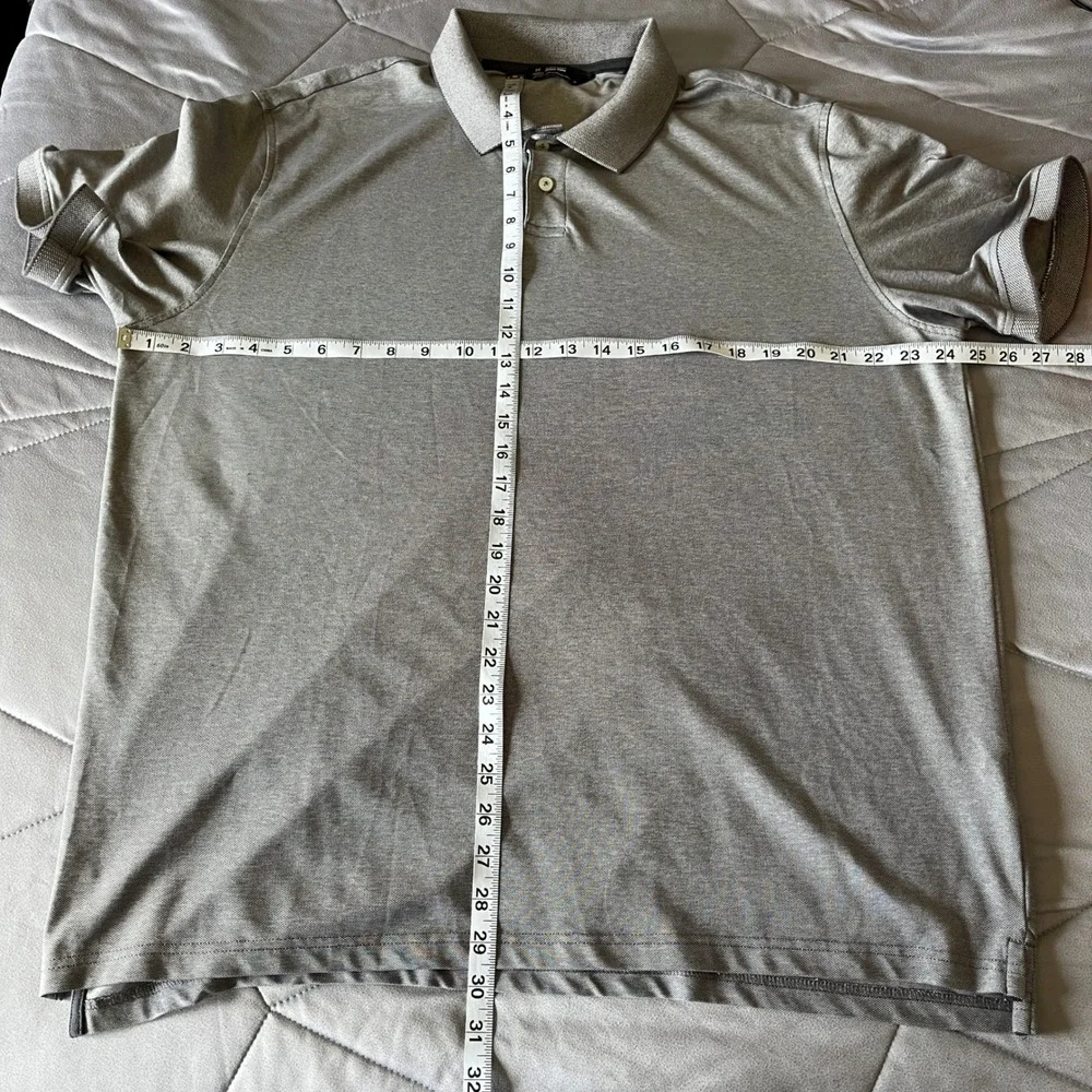 Mens XL Gray Polo SS Shirt